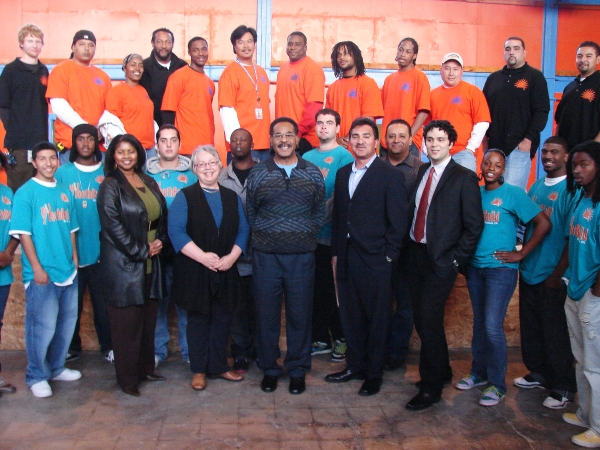 Picture of RichmondBUILD participants with the Mayor and Congressman Cleaver