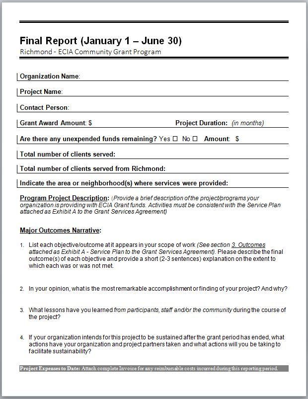 ECIA Final Report Template