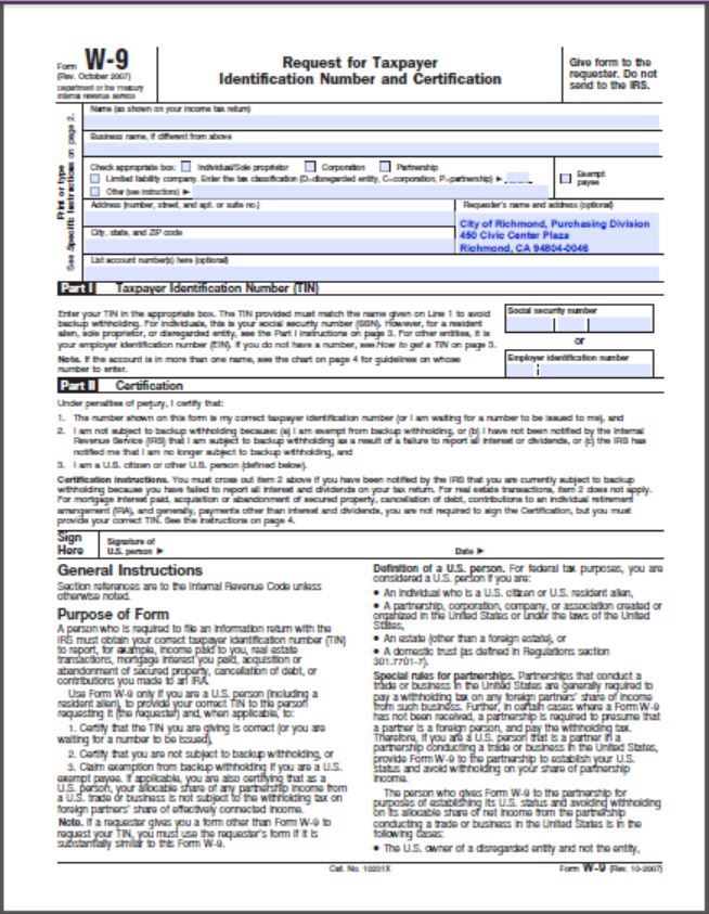 W-9 Form