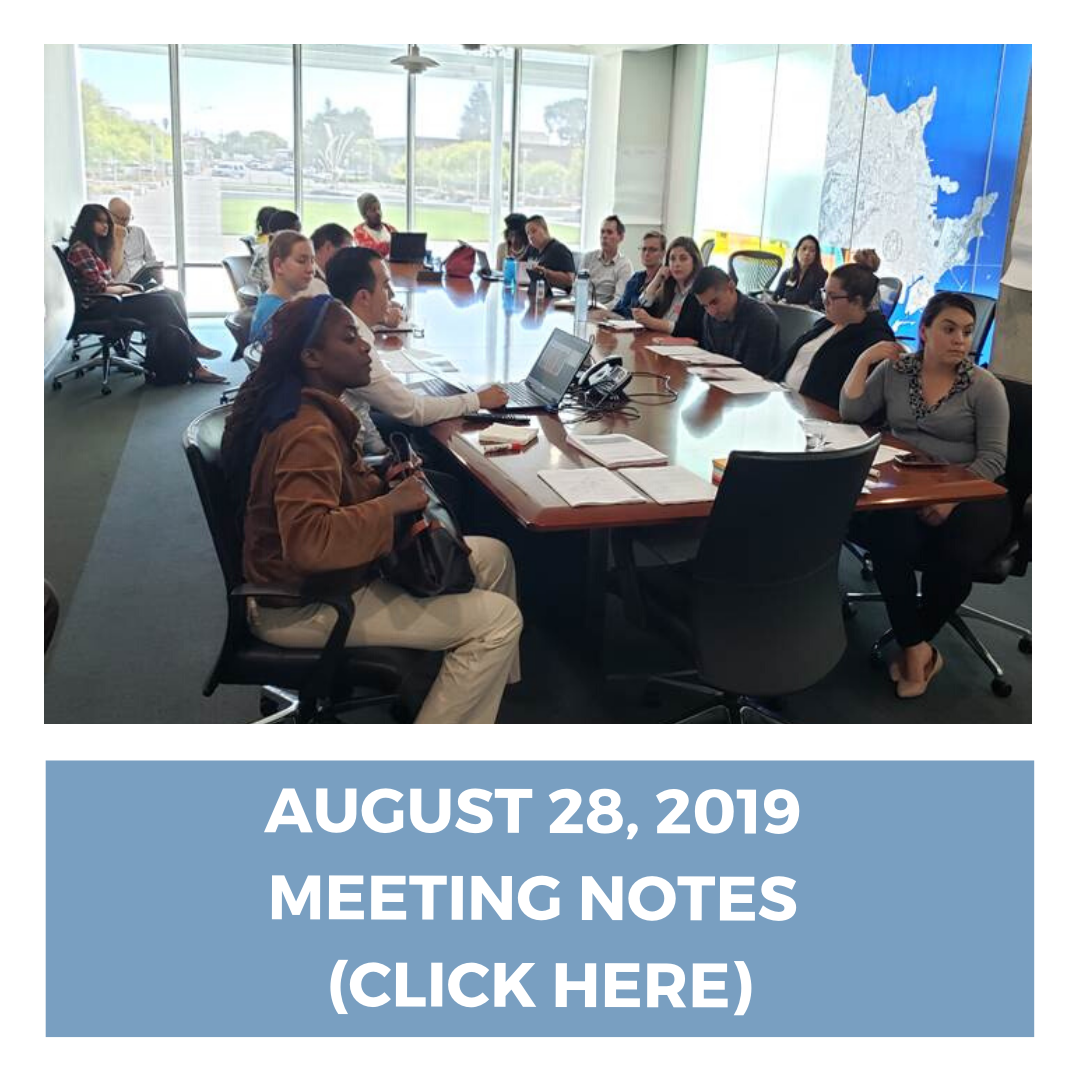 Service Provider Working Group meeting notes - August 28, 2019