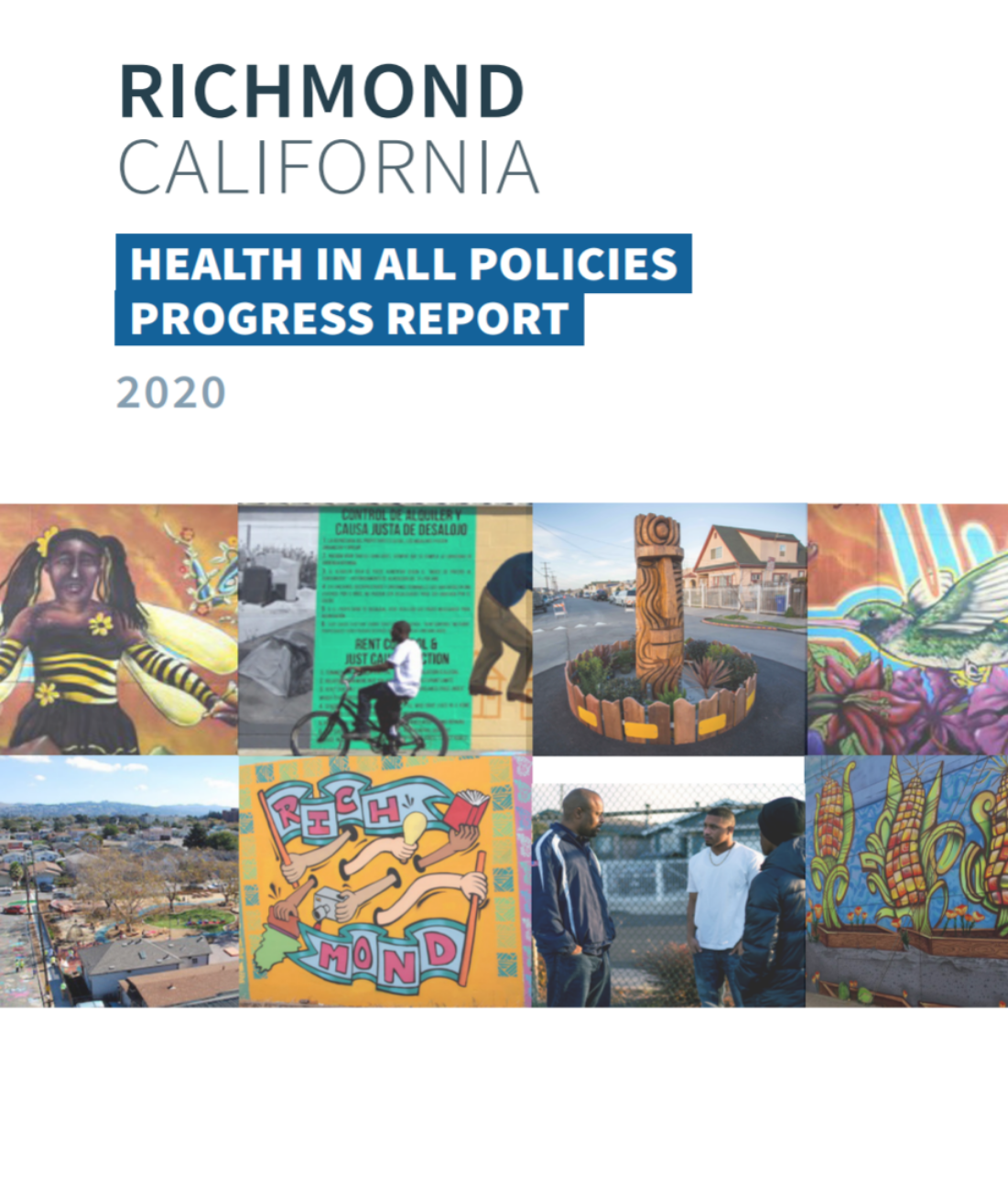 Health in All Policies Progress Report document.