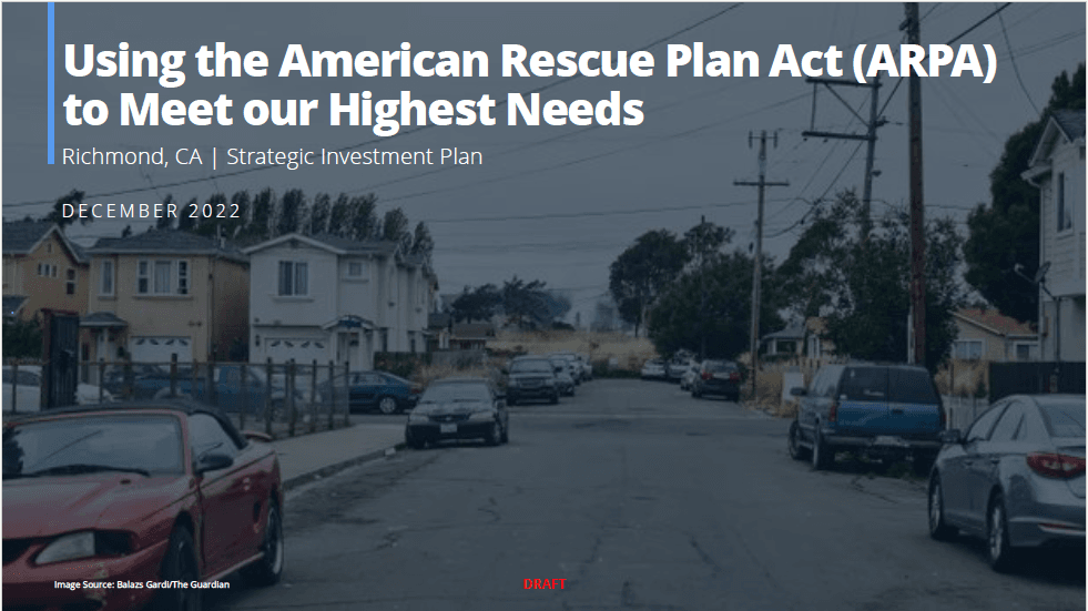 FINAL DRAFT American Rescue Plan Act Strategic Investment Plan