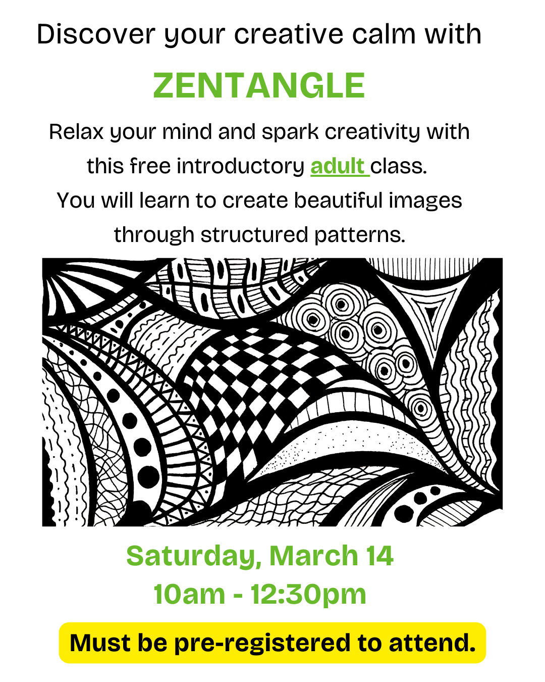 Zentangle Flyer
