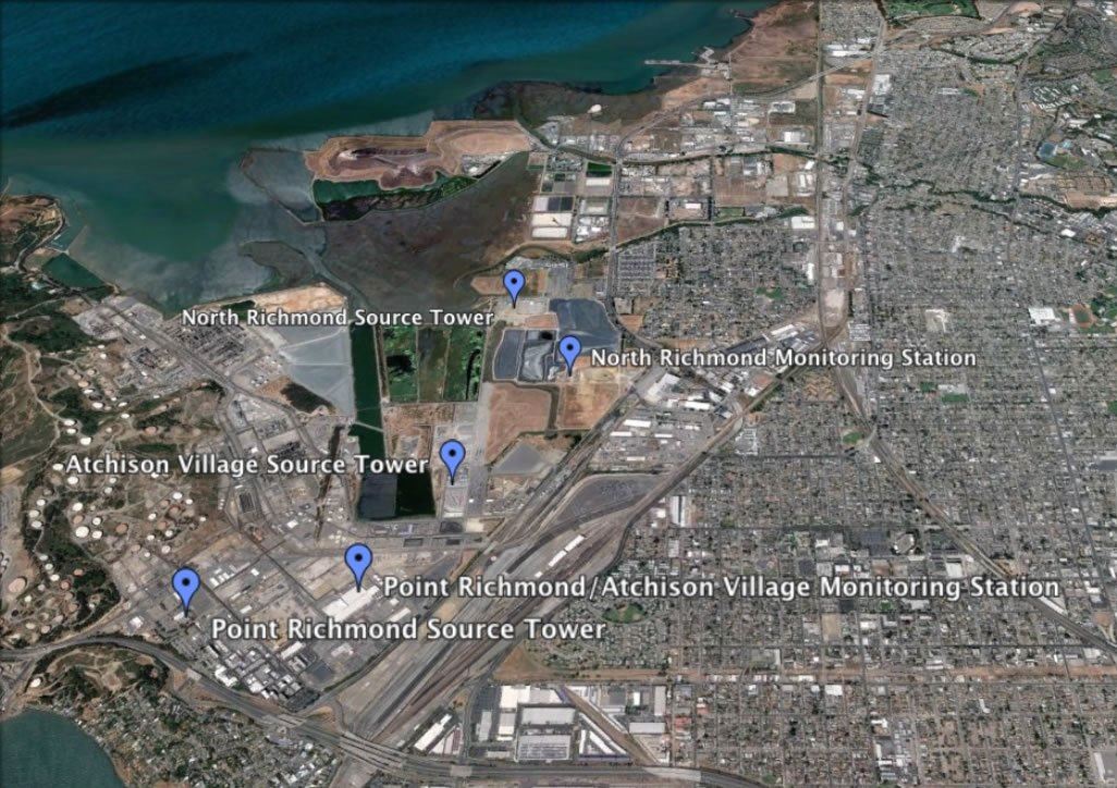 Air Monitor Fenceline Locations