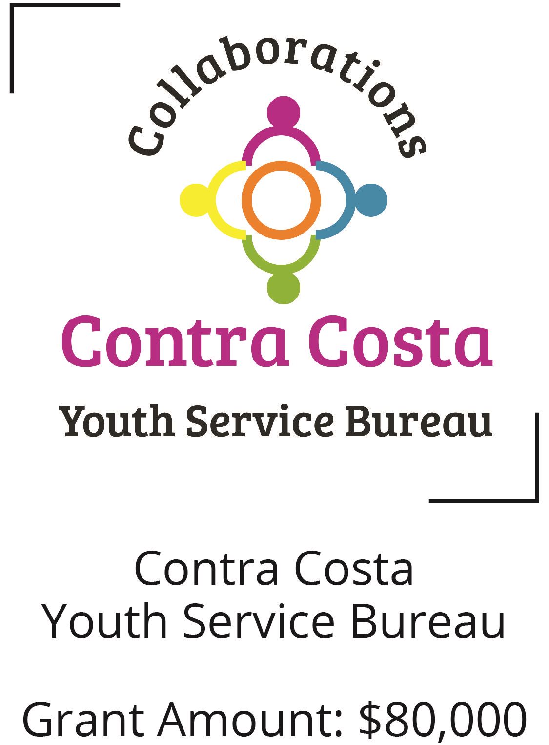 Contra Costa Youth Service Bureau. Grant Amount $80,000 Opens in new window