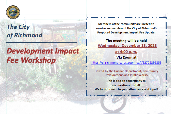 12-13-2023 Development Impact Fee Workshop Flyer
