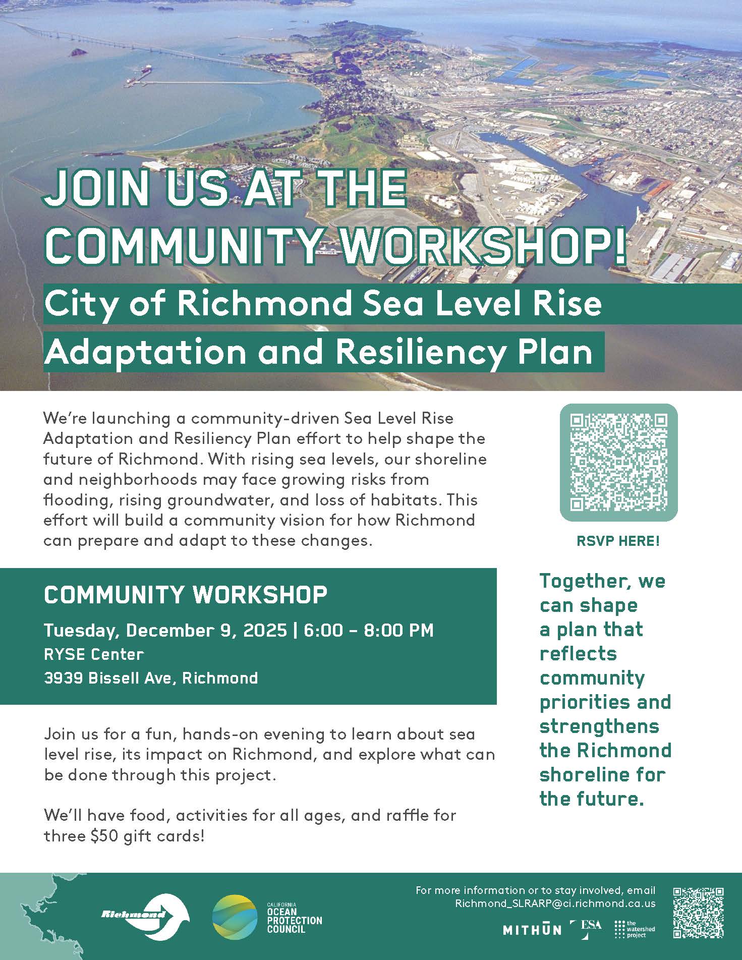 Richmond Sea Level Rise Plan_Community Workshop Flyer_English