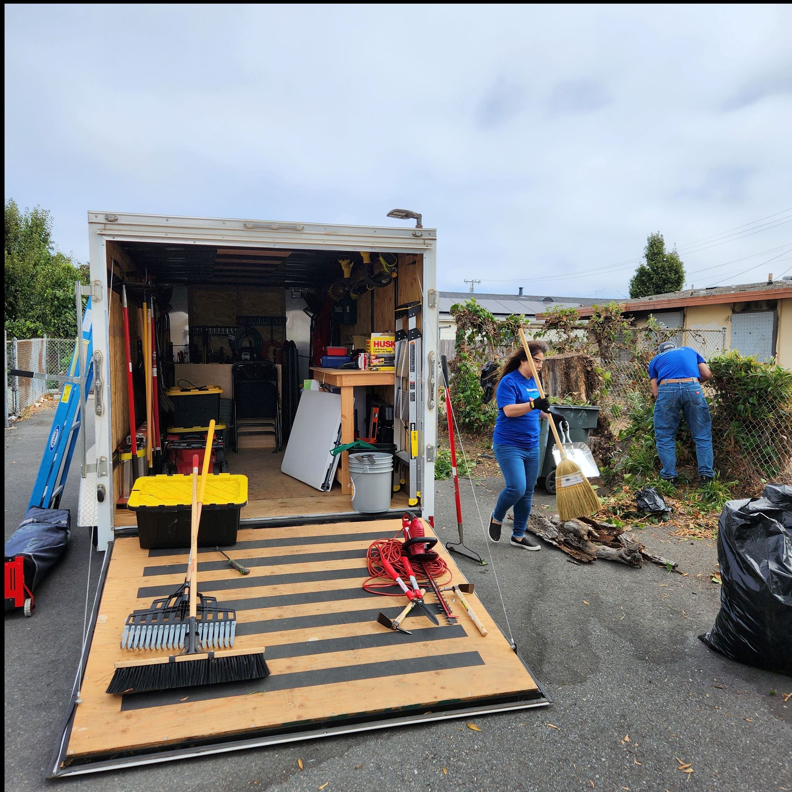 Cleanup_Senior Center_Trailer