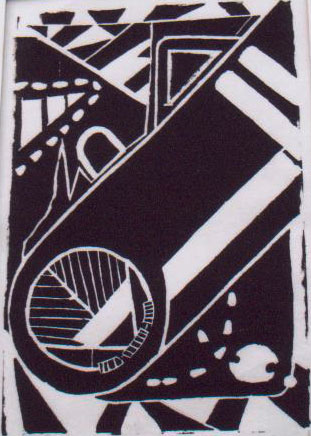 Photo of a Black and White Drawing with Designs